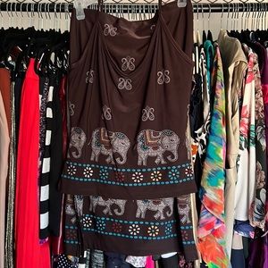 Elephant top and skirt
